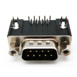 CONECTOR SUB-D MACHO 9 PINES CHASIS PCB 9 4MM
