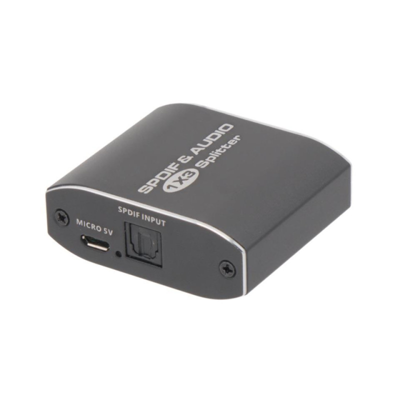 REPARTIDOR FIBRA OPTICA TOSLINK 1 ENTRADA 3 SALIDA