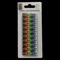 MARCADORES DE CABLE Ø 6 -7 5mm Nº 0-9 100 UDS