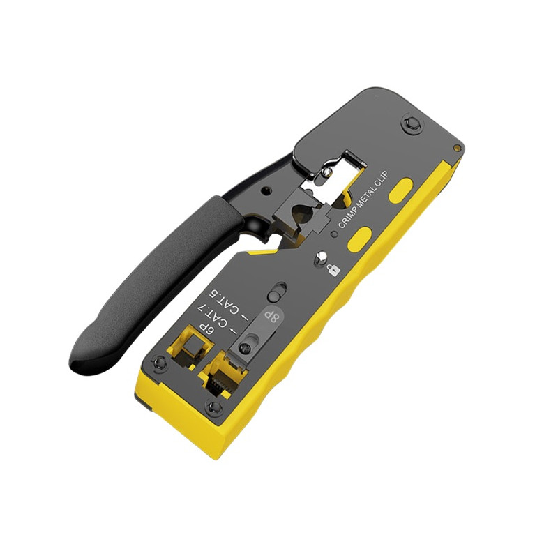 CRIMPADORA CONECTORES RJ11  RJ12  RJ45 Y PASANTES