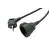 PROLONGADOR SCHUKO M-H CABLE 3X1 5mm 2m NEGRO