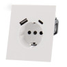 ENCHUFE BLANCO CON TOMA DE USB Y C SERIE CC