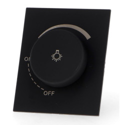 REGULADOR DE LUZ DE 0-600W NEGRO CC PARA LED