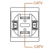 TOMA INTERMEDIA DE TV BLANCO SERIE CC