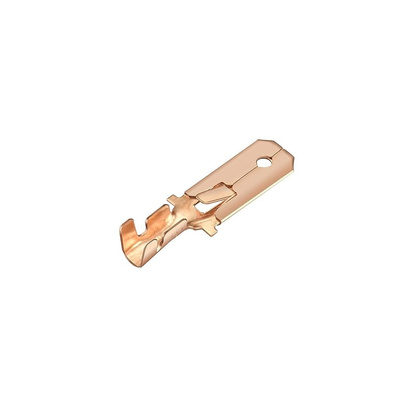 TERMINAL PALA CON RETEN MACHO 6X3X0 8MM PACK 10 UN