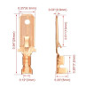 TERMINAL PALA CON RETEN MACHO 6X3X0 8MM PACK 10 UN