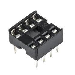 ZOCALO 8 PINES C I  PATA PLANA PACK DE 5 UNIDADES