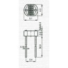 FOTORESISTENCIA LDR 54C348 5mm 3-20K PACK DE 5 UNI