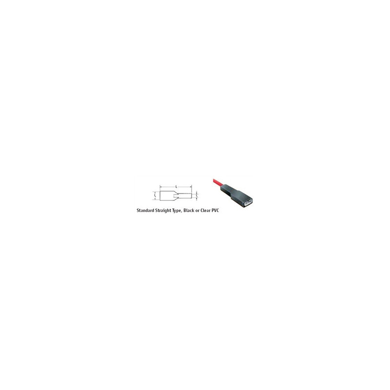 FUNDA FASTON MACHO LENGUETA 6 35 NEGRA 20 UNI 