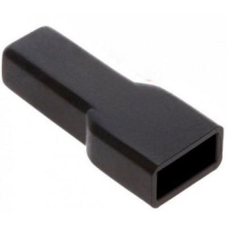 FUNDA FASTON MACHO LENGUETA 6 35 NEGRA 20 UNI 