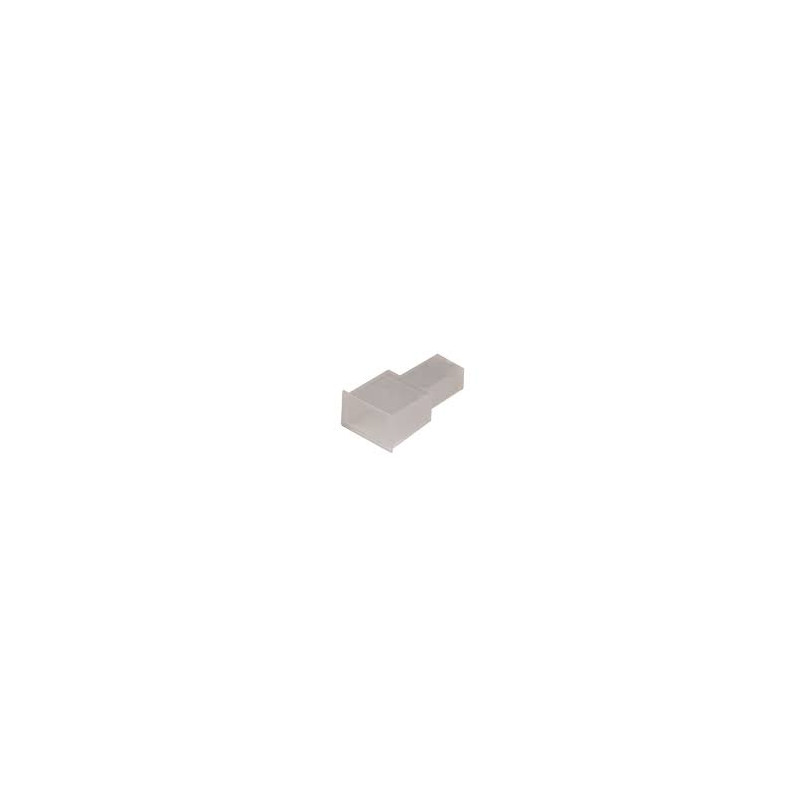 FUNDA FASTON MACHO LENGUETA 6 35 TRANSPARENTE 20U 