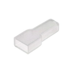 FUNDA FASTON MACHO LENGUETA 6 35 TRANSPARENTE 20U 
