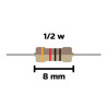 RESISTENCIA 1/2W  INDICAR VALOR  PACK DE 10