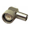 CONECTOR DV ACODADO PARA CABLE RG58