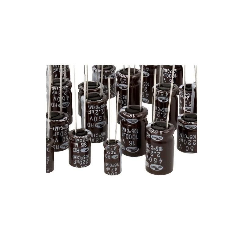 CONDENSADOR 4 7 MF 16V 105ºPACK DE 10 UNIDADES