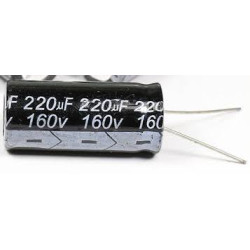 CONDENSADOR ELECTROLITICO 220UF 160V 105ºPACK 10 U