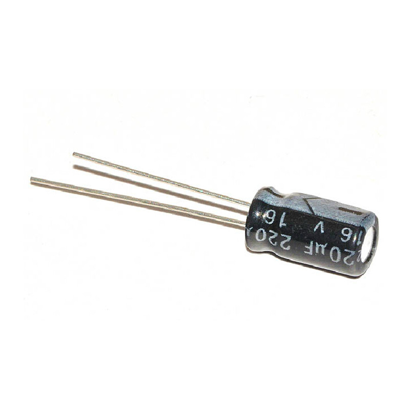CONDENSADOR ELECTROLITICO 220MF 16V PACK 10 UNI