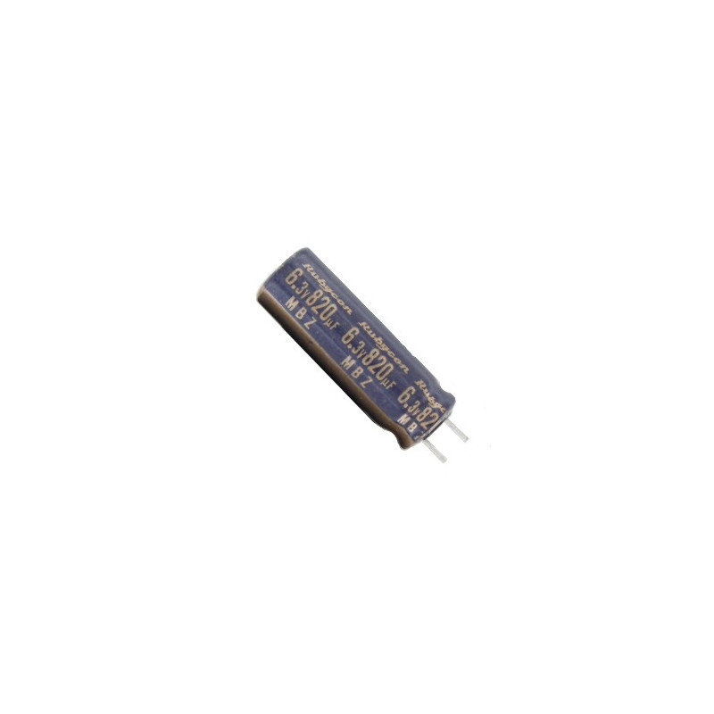 CONDENSADOR  820 MF 6 3V PACK DE 10 UNIDADES