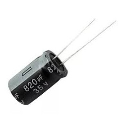 CONDENSADOR  820 MF 6 3V PACK DE 10 UNIDADES