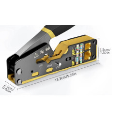 CRIMPADORA/COMPROBADORA RJ11 RJ12 RJ45 Y PASANTES