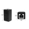 ADAPTADOR DOBLE HEMBRA FTP CAT 5e 6 Y 7 NEGRO