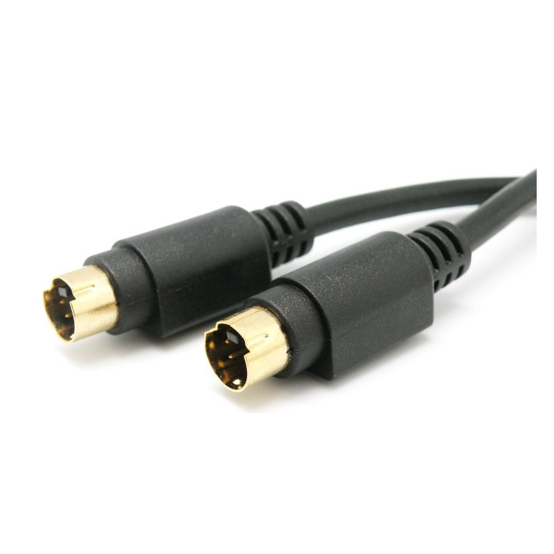 CABLE S-VHS MACHO-MACHO 1 5m NEGRO