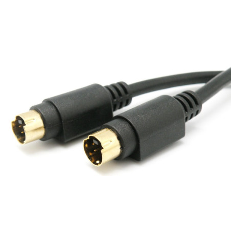 CABLE S-VHS MACHO-MACHO 1 5m NEGRO