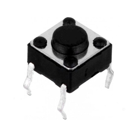 PULSADOR TACTO 6X6MM 4 PATAS ALTO 4 30MM PACK 5 UN