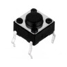 PULSADOR TACTO 6X6MM 4 PATAS ALTO 4 30MM PACK 5 UN