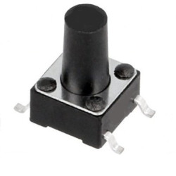 PULSADOR TACTO 6X6MM PACK DE 5 UNIDADES