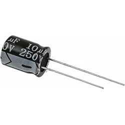 CONDENSADOR ELECTROLITICO 10MF 250 V PACK 10 UNI 