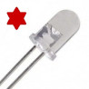DIODO LED 5mm 3V TRANSPARENTE ROJO PACK DE 10 UNI 