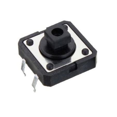 PULSADOR TACTO SPST N O  12x12mm PACK 5 UNIDADES