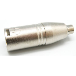 CONECTOR XLR MACHO 3P A RCA HEMBRA