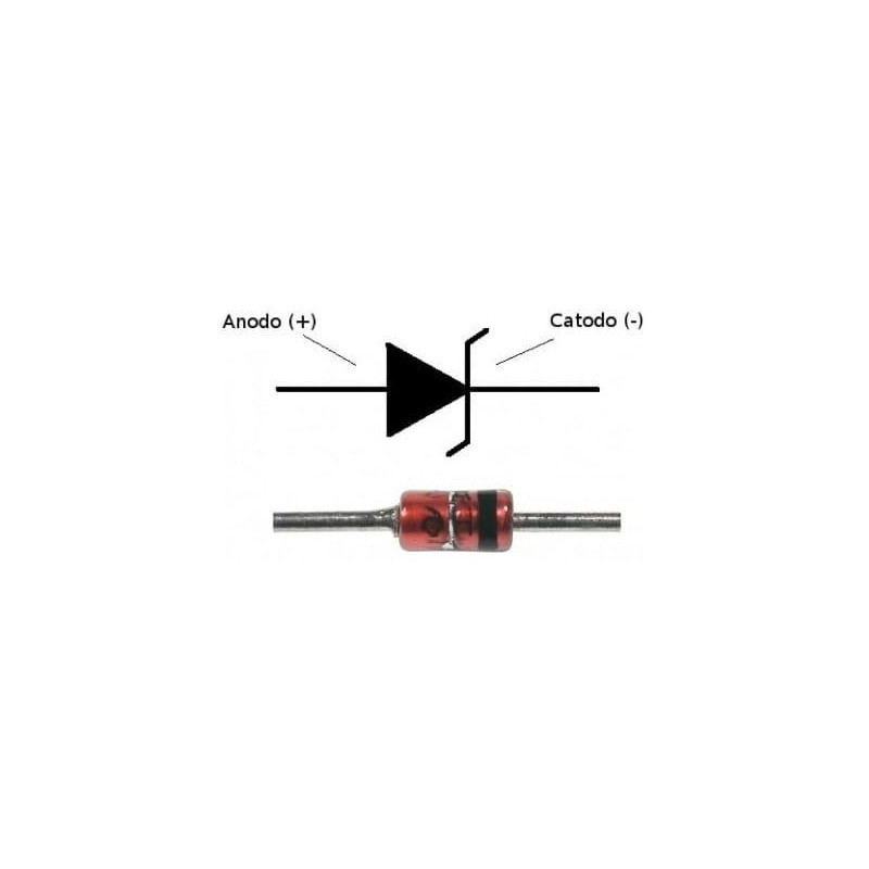 DIODO ZENER 16V 1/2W  1N5246  PACK 5 UNIDADES