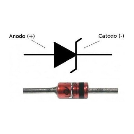 DIODO ZENER 16V 1/2W  1N5246  PACK 5 UNIDADES