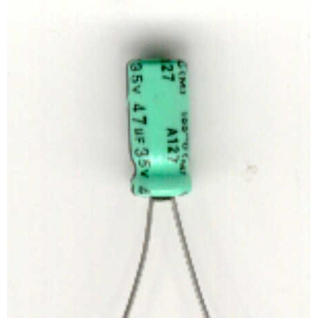CONDENSADOR  47/35V 105º ELECTROLITICO PACK DE 10 