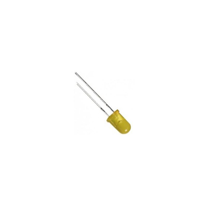 DIODO LED 5MM 3V AMARILLO PACK DE 10 UNIDADES