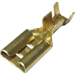 TERMINAL FASTON HEMBRA 9 5x1 2mm LATON PACK 10 UNI