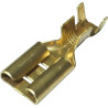 TERMINAL FASTON HEMBRA 9 5x1 2mm LATON PACK 10 UNI