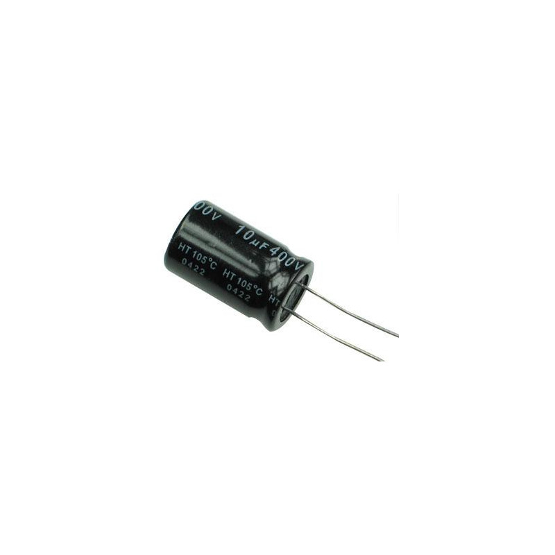 CONDENSADOR ELECTROLITICO 10MF 400V 105º 10 UNIDAD