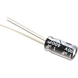 CONDENSADOR ELECTROLITICO 1MF 400V 105º PACK 10 UN