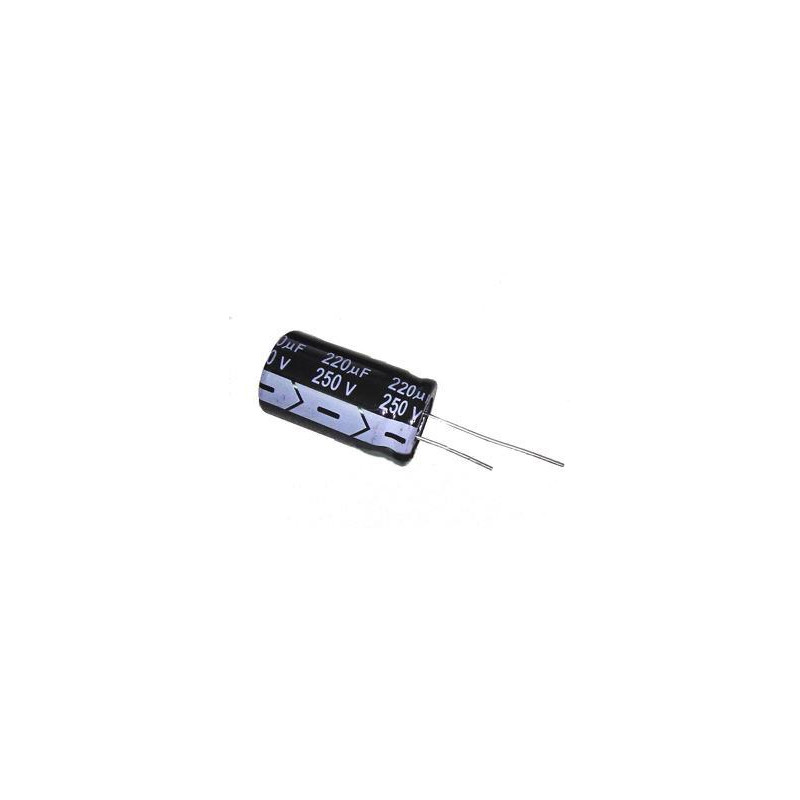 CONDENSADOR ELECTROLITICO 220 MF 250 V 5 UNIDADES