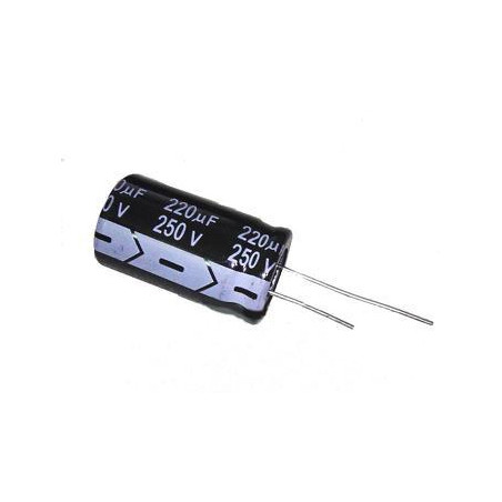 CONDENSADOR ELECTROLITICO 220 MF 250 V 5 UNIDADES