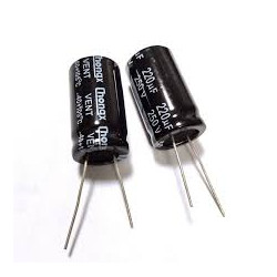 CONDENSADOR ELECTROLITICO 220 MF 250 V 5 UNIDADES