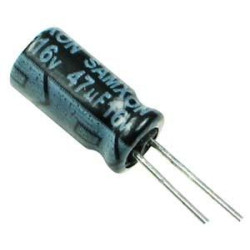 CONDENSADOR 47MF 16V 105º PACK 10 UNIDADES