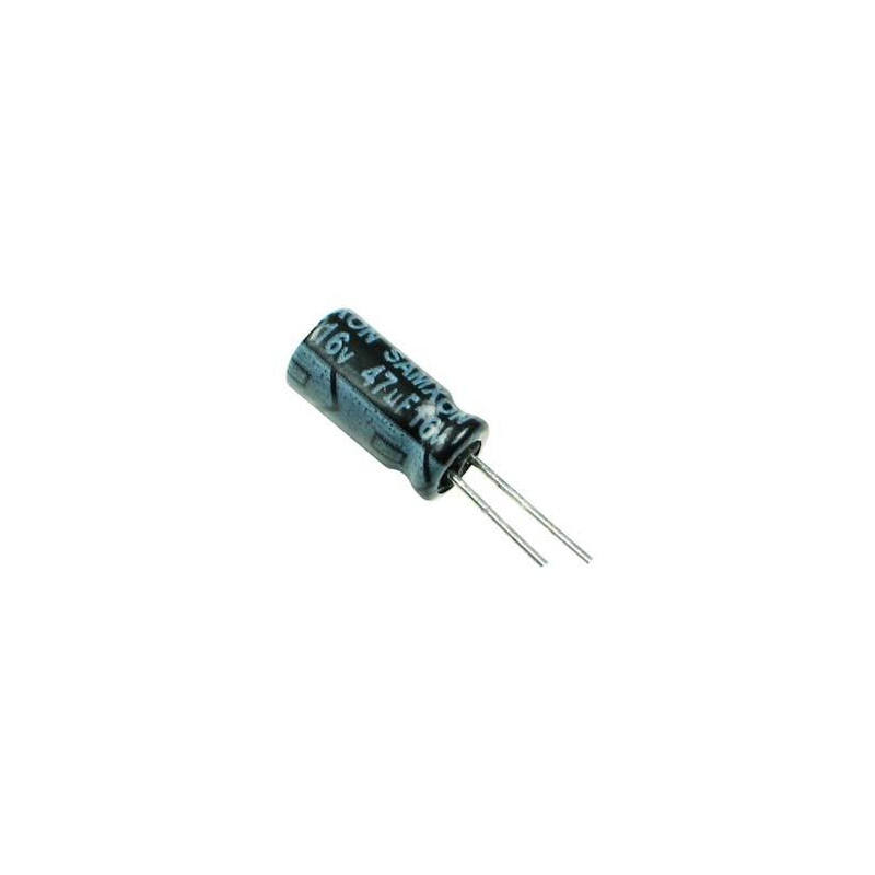 CONDENSADOR 47MF 16V 105º PACK 10 UNIDADES