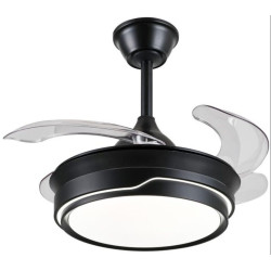 VENTILADOR DE TECHO RETRACTIL SELINA-S NEGRO