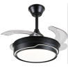 VENTILADOR DE TECHO RETRACTIL SELINA-S NEGRO