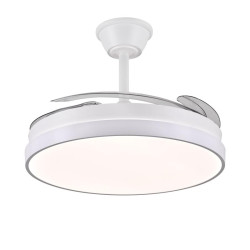 VENTILADOR DE TECHO RETRACTIL FIONA-L BLANCO 